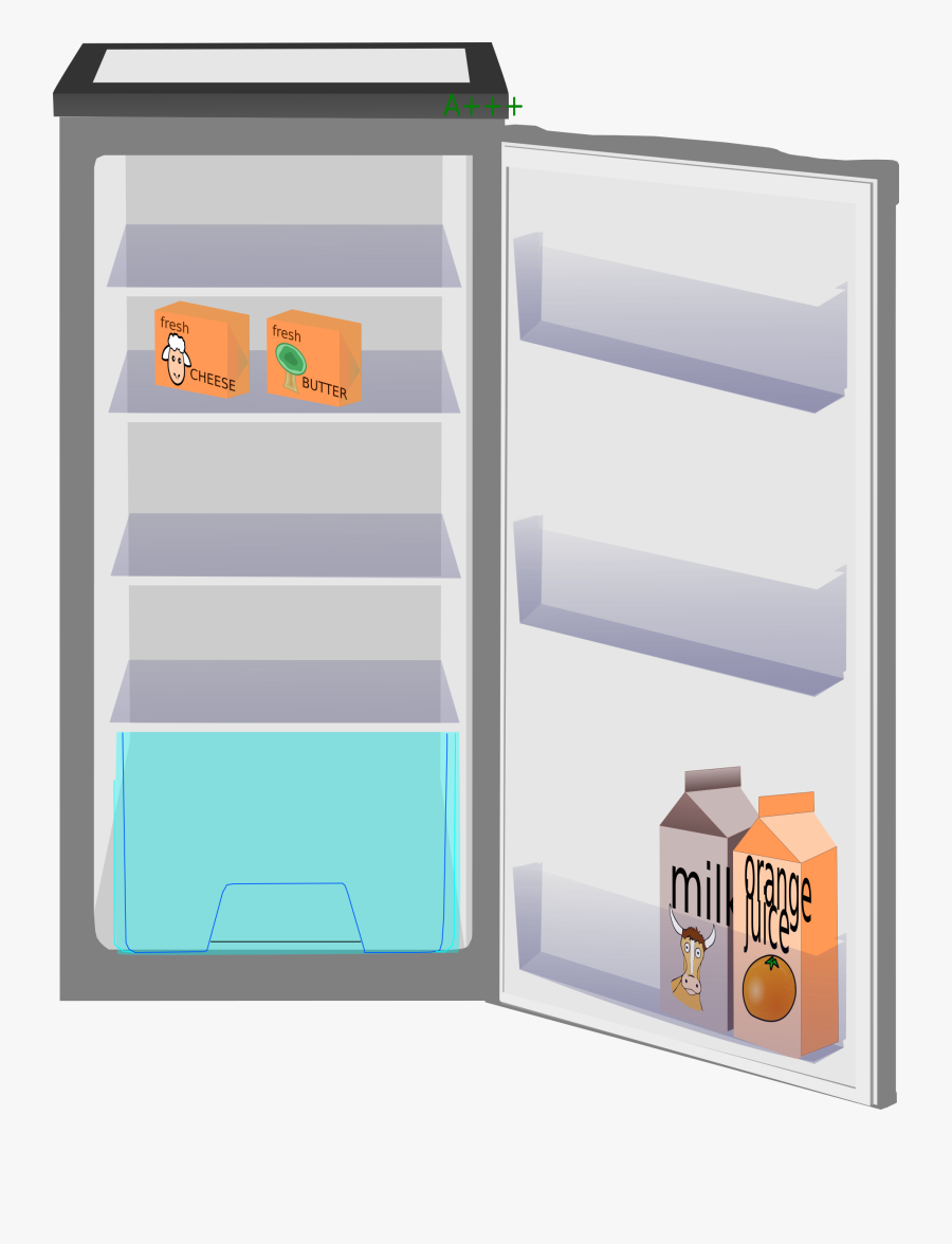 Open Refrigerator Clipart - Fridge Png Clip Art, Transparent Clipart