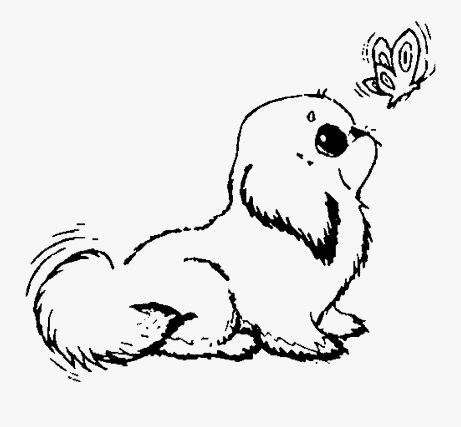 Promising Coloring Pages Puppies Puppy Clipart - Cute Dog Colouring Pages, Transparent Clipart