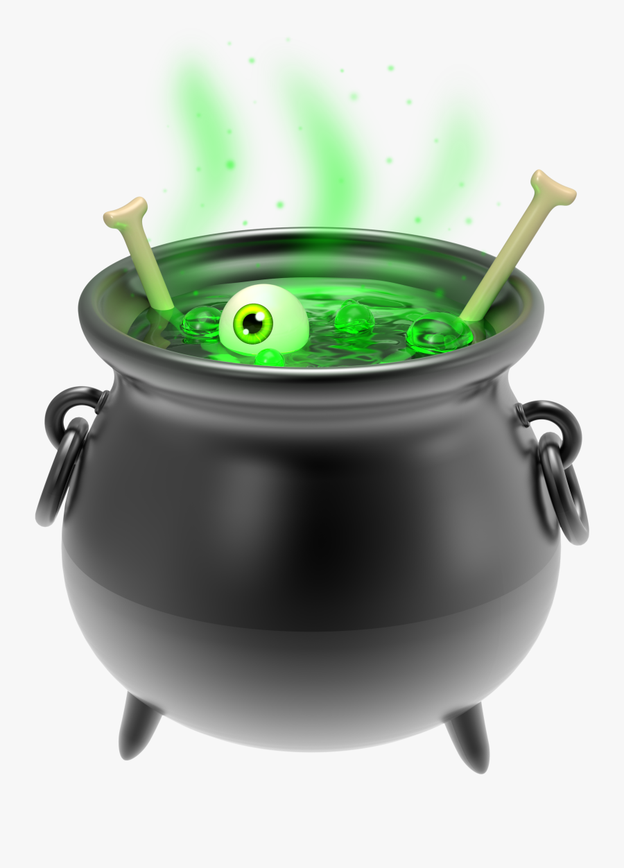 Witch Black Cauldron Clipart Image - Halloween Cauldron, Transparent Clipart
