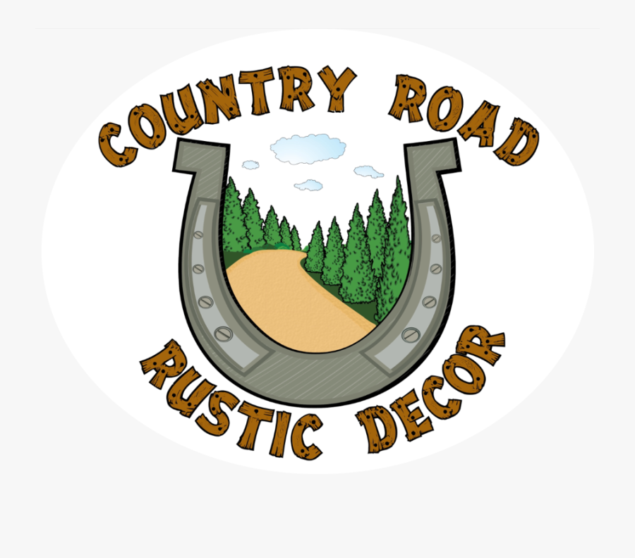 Country Road Rustic Decor - Illustration, Transparent Clipart