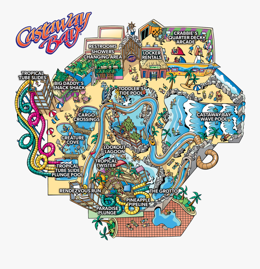 Water Parks Clip Art - Kalahari Indoor Waterpark Map Wisconsin Dells, Transparent Clipart