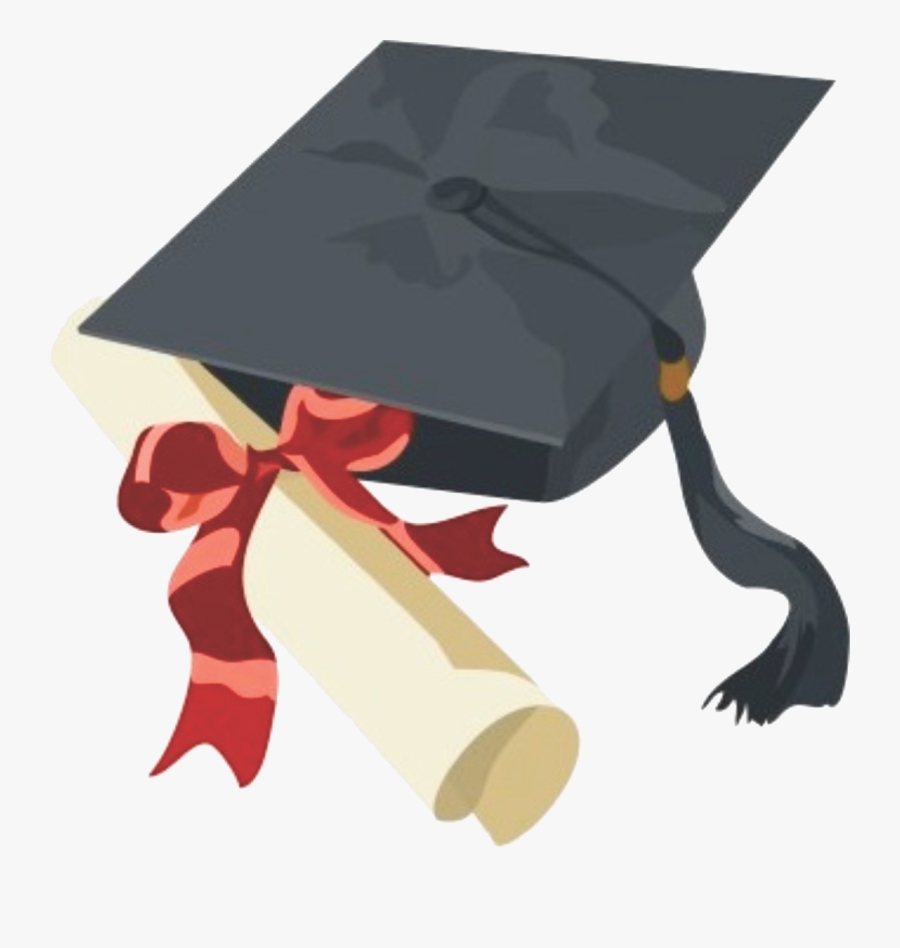 Transparent College Diploma Clipart - Cap And Gown Clip Art, Transparent Clipart