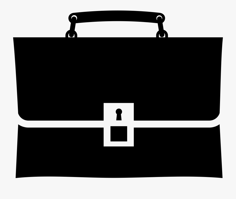 Briefcase Clipart Black And White, Transparent Clipart