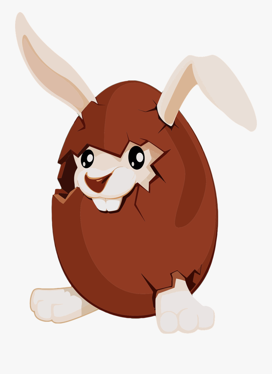 Hot Chocolate Chip Cookie Cartoon Marshmallow Villain - Chocolate Bunny Easter Eggs, Transparent Clipart
