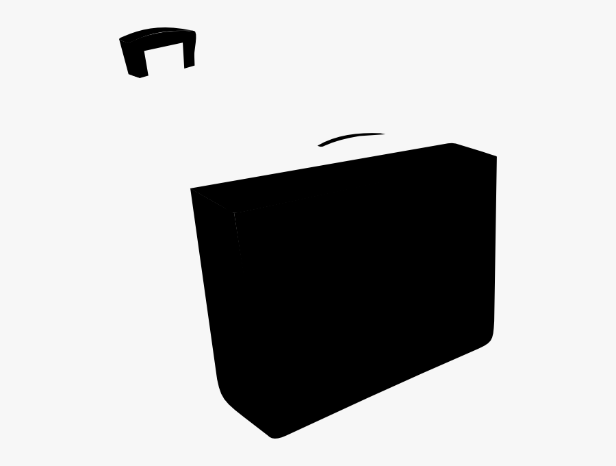 Black Briefcase Svg Clip Arts - Monochrome, Transparent Clipart
