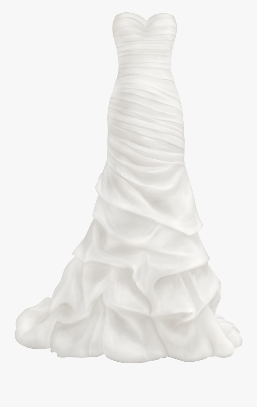Beautiful Wedding Dress Png Clip Art - Wedding Dress Png Transparent, Transparent Clipart