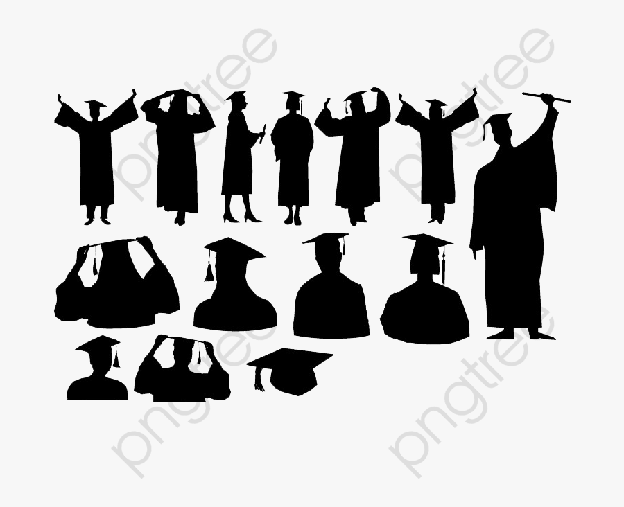 Graduation Silhouette Png - Graduation Man Vector, Transparent Clipart