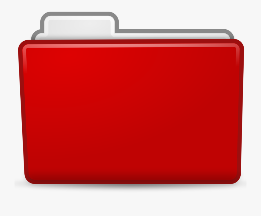 Book Bag Clipart - Red Folder Icon Transparent, Transparent Clipart