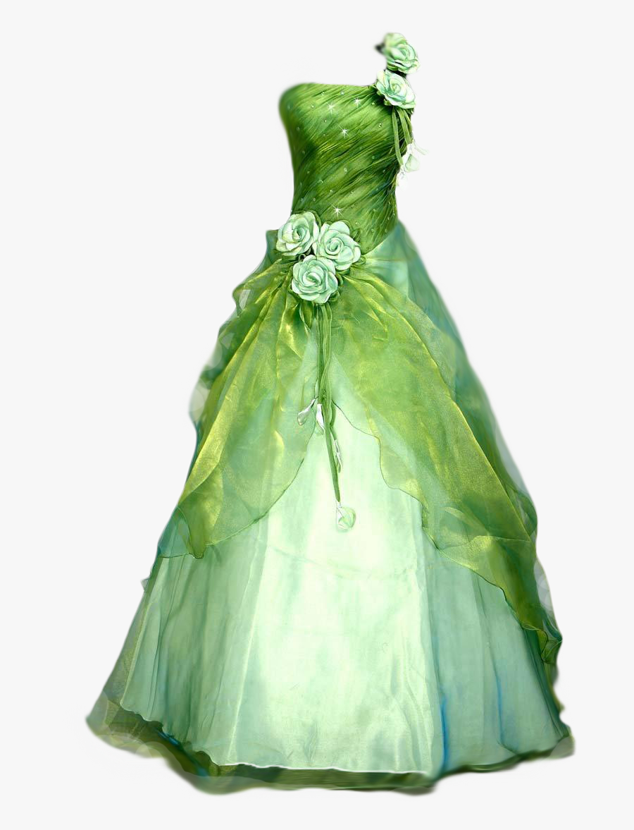 Ball Gown Clipart - Blue And Green Wedding Dresses, Transparent Clipart