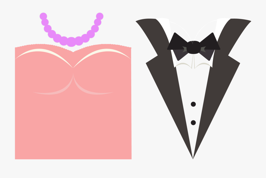 Wedding Invitation Bridegroom Suit Wedding Dress - Wedding Invitation Vector Template, Transparent Clipart