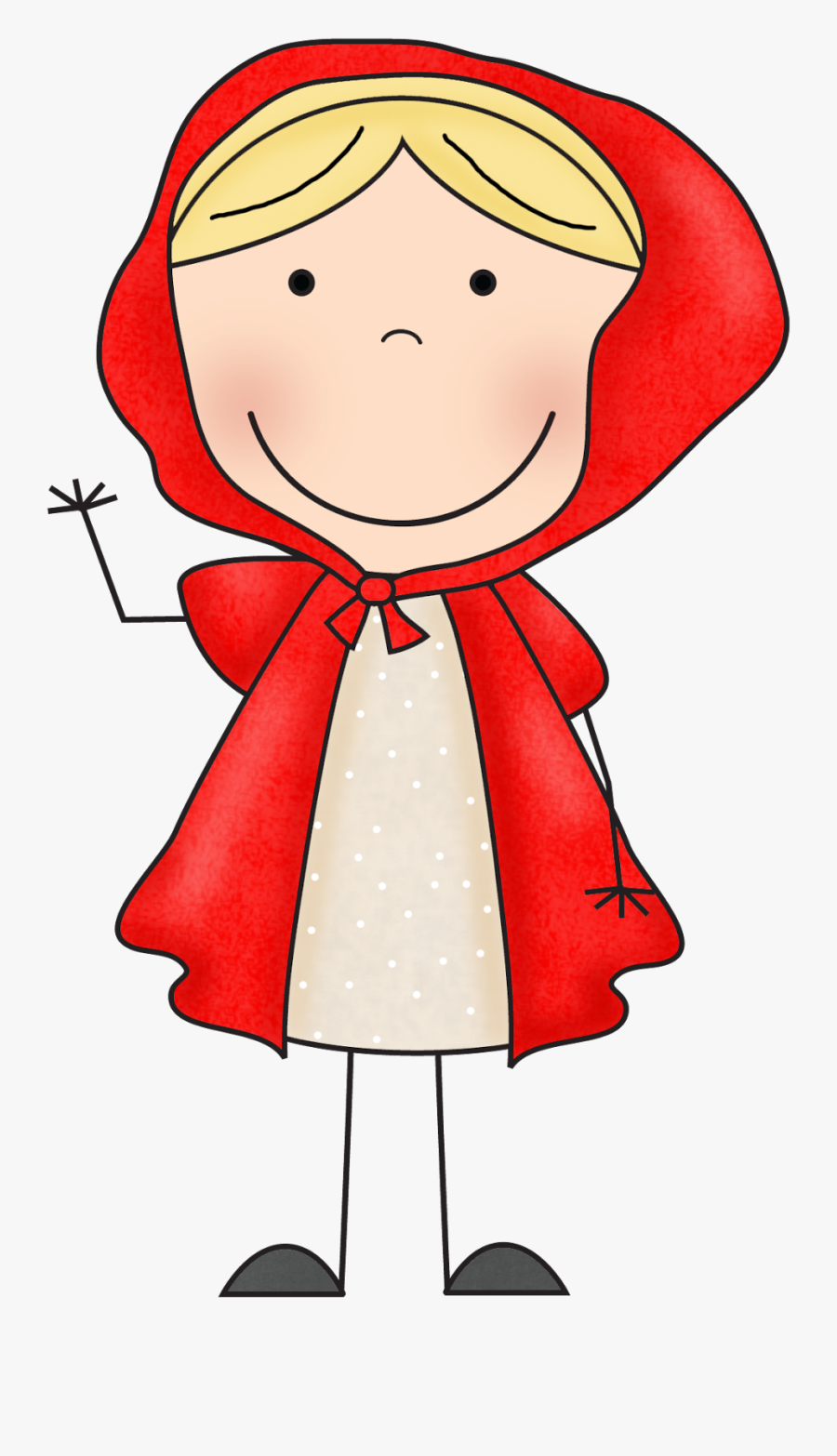 Good Little Red Riding Hood, Transparent Clipart