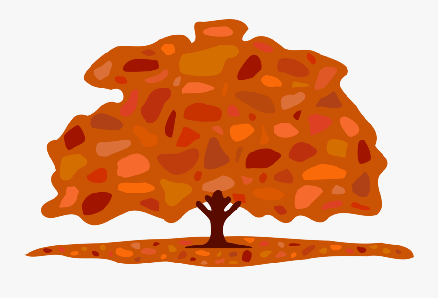 Clip Art Autumn Leaf Color Tree - Trees In Fall Cartoon, Transparent Clipart