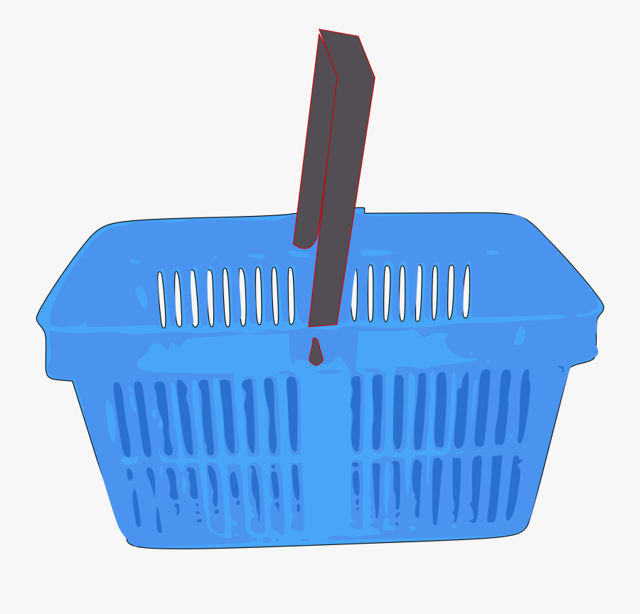 Shopping Basket Blue Png, Transparent Clipart