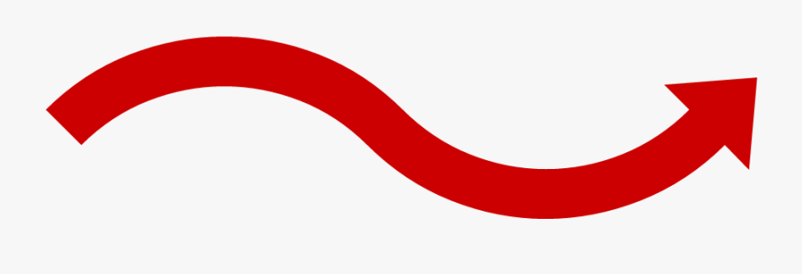 Curved Red Arrow Png, Transparent Clipart