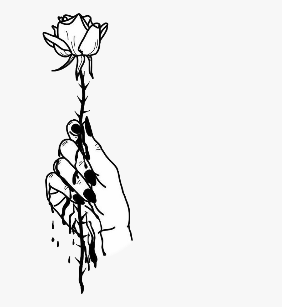Tumblr Arm Arms Rose Roses Flower Flowers Blackandwhite - Flower ...