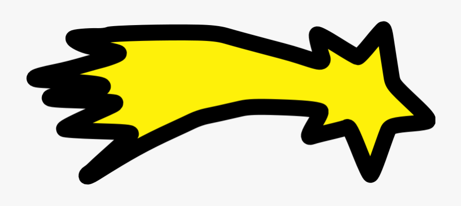 Wing,symbol,yellow - Clip Art A Picture Of A Shooting Star, Transparent Clipart