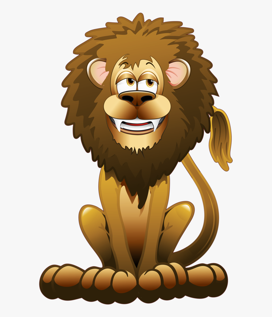 Hungry Lion Cartoon, Transparent Clipart