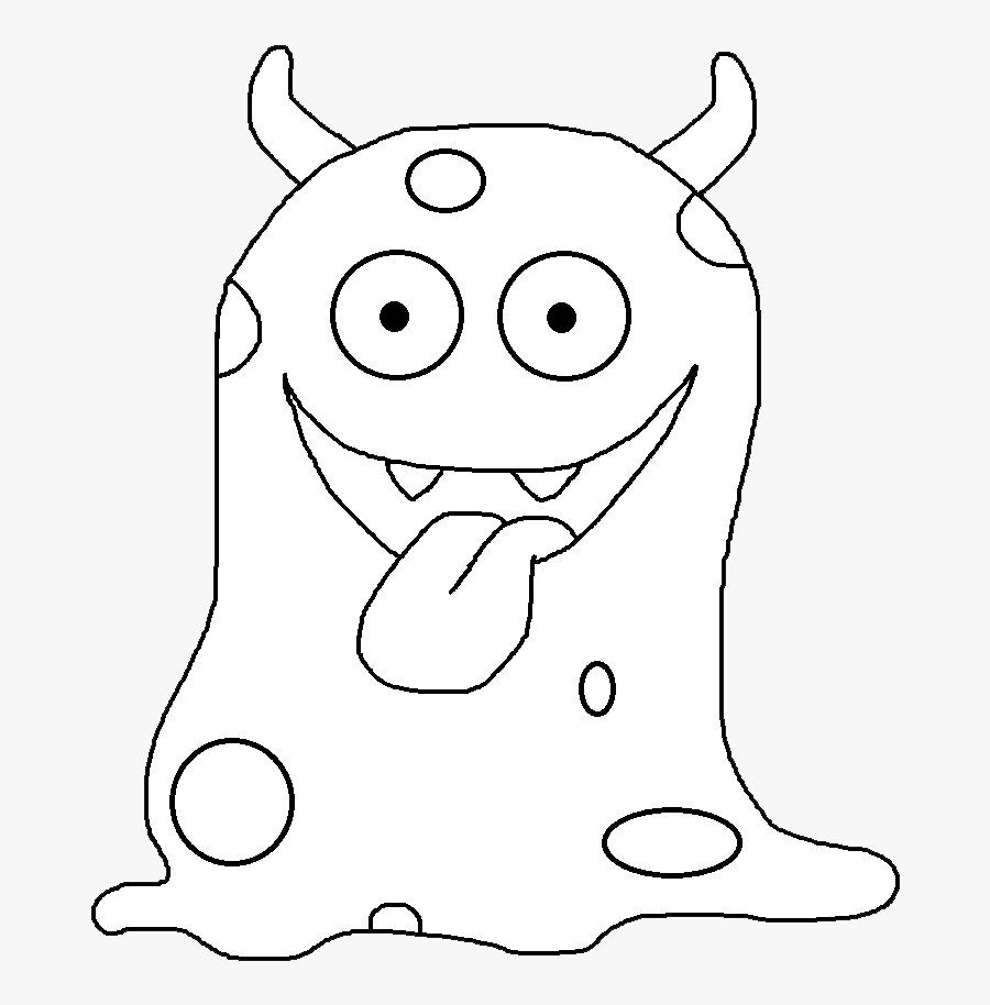 Graphics By Ruth Monster - Black And White Monster Clip Art, Transparent Clipart