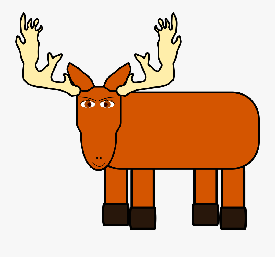 Moose Clipart Cartoon Images Kids - Moose Animated Png Hd, Transparent Clipart