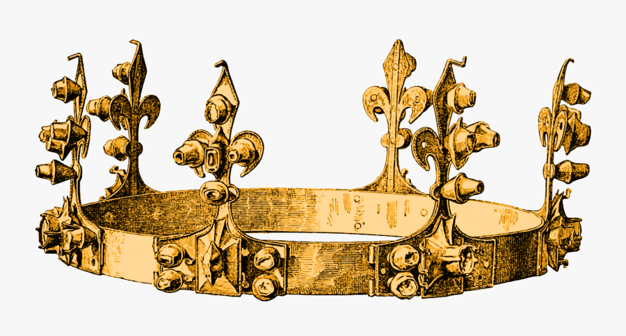 Gold,crown,metal - Old King Crown Png, Transparent Clipart