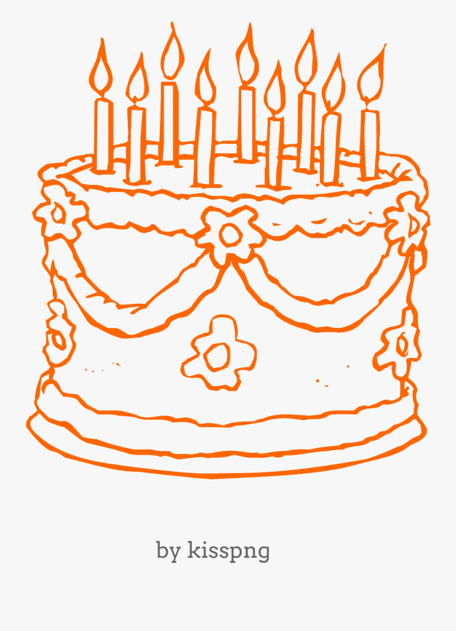 Happy Birthday Cake Transparent Clipart Free Downl - Cake Cartoon For