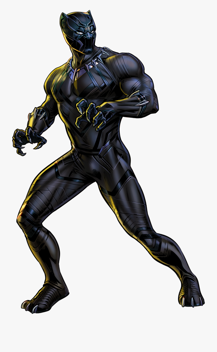 Black Panther Clipart Avengers Alliance - Marvel Black Panther Vector, Transparent Clipart