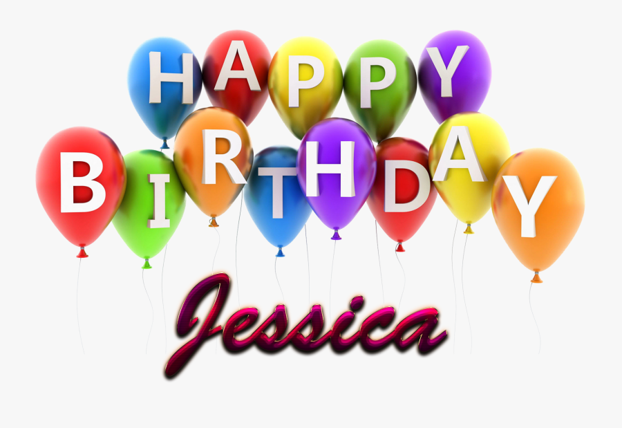 Happy Birthday Clipart Jessica - Happy Birthday Joshua Balloons, Transparent Clipart