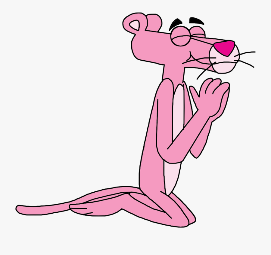 The Pink Panther Prays To God By Elmarcosluckydel96 - Pink Panther Transparent Png, Transparent Clipart