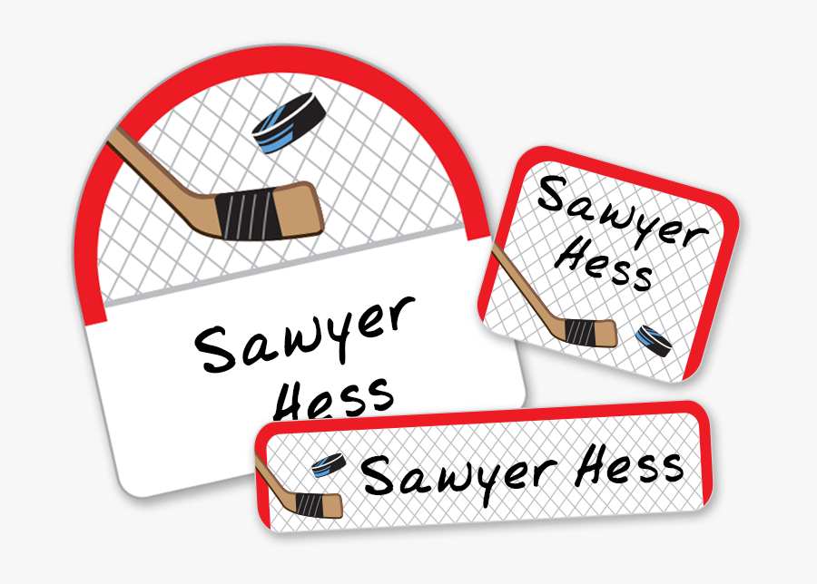 Hockey Net Labels For School Puck Hockey Stick, Transparent Clipart