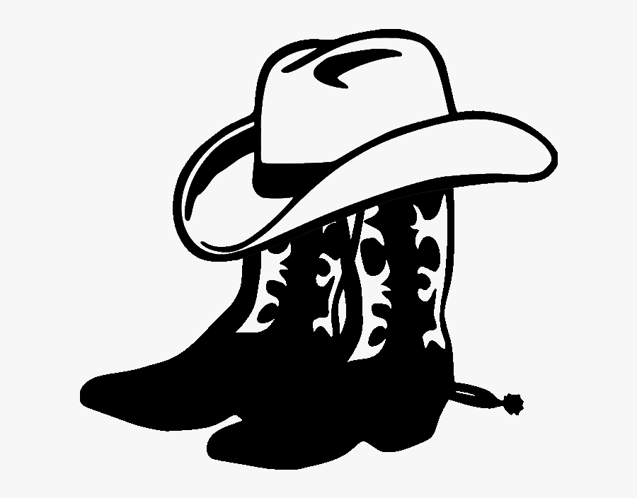 Cowboy Boots N Hat2 File Size - Cowboy Hat Clipart Transparent Background, Transparent Clipart