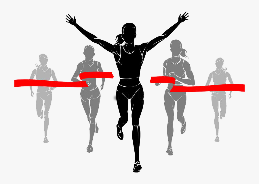 Female Runner Silhouette Clip Art