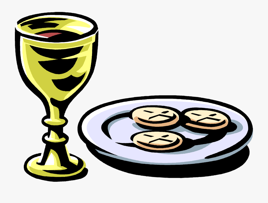 Catholic And Bread Vector - Eucharist Bread And Wine Cartoon, Transparent Clipart