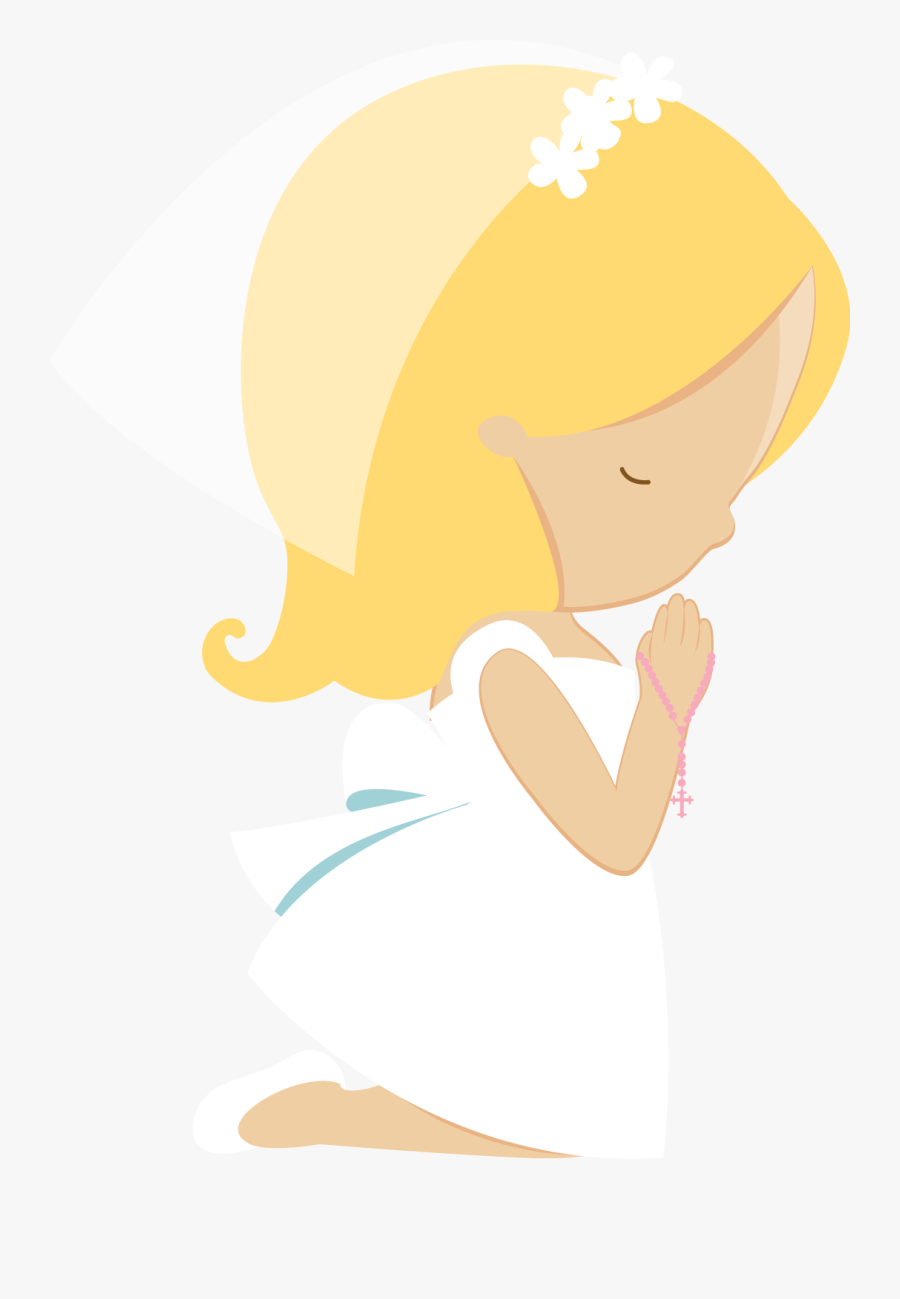 First Communion Girl Png, Transparent Clipart