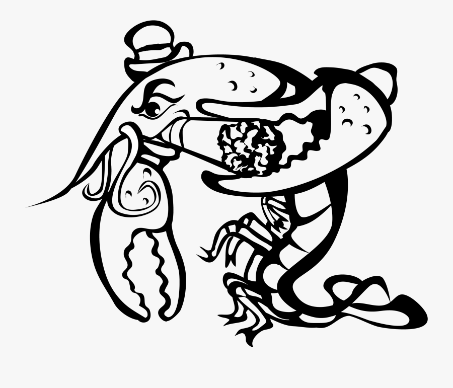 Crawfish Free Vector Clip Art - Illustration, Transparent Clipart
