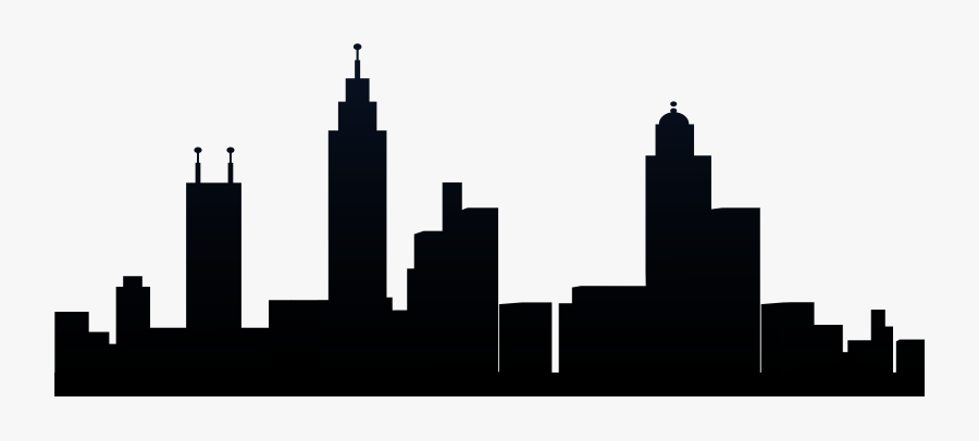 Silhouette Skyline City Clip Art, Transparent Clipart