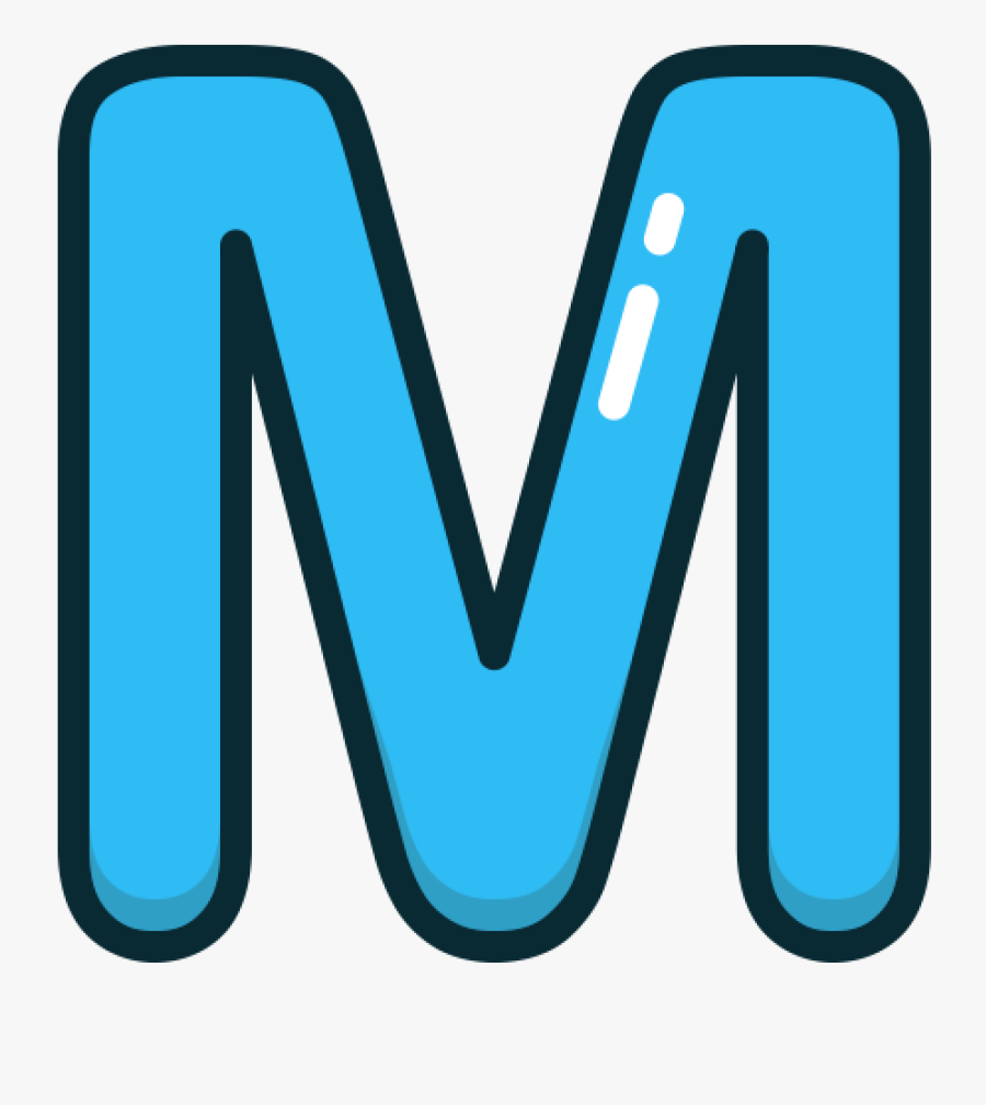 Free Download Blue Alphabet  Letter M  Transparent 