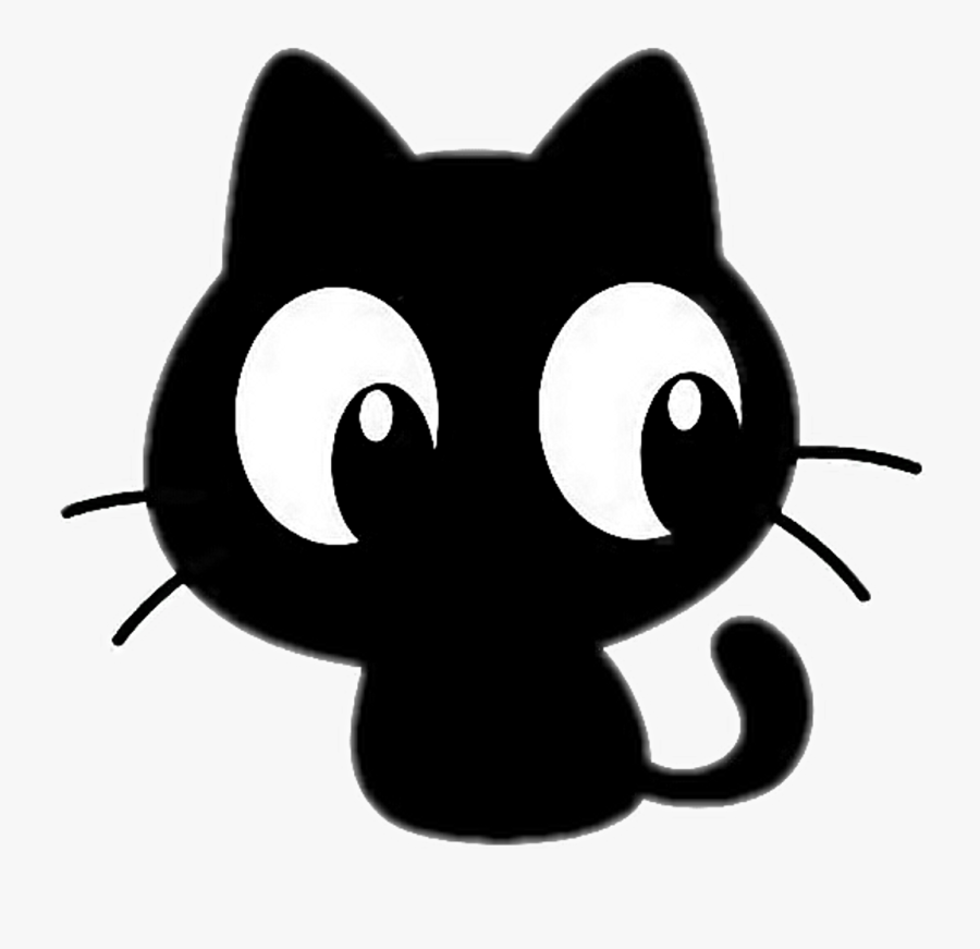 #freetoedit #cute #kawaii #cat #blackcat #chacha #dofus - Black Cat Kawaii Cute, Transparent Clipart