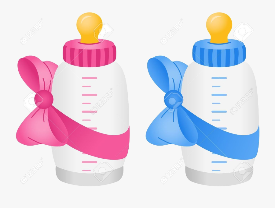 Baby Bottle Girl Clipart Clip Art Bottles Transparent - Baby Feeding Bottle Clipart, Transparent Clipart