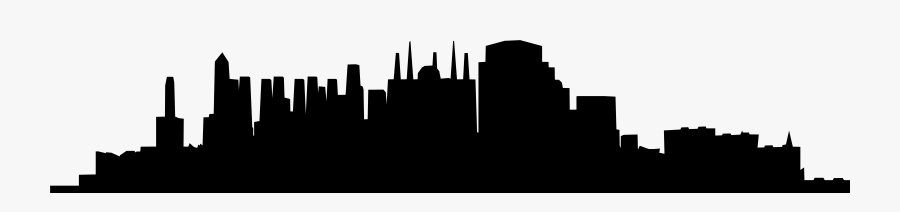 City Clipart Sunrise - City Skyline Silhouette Logo, Transparent Clipart