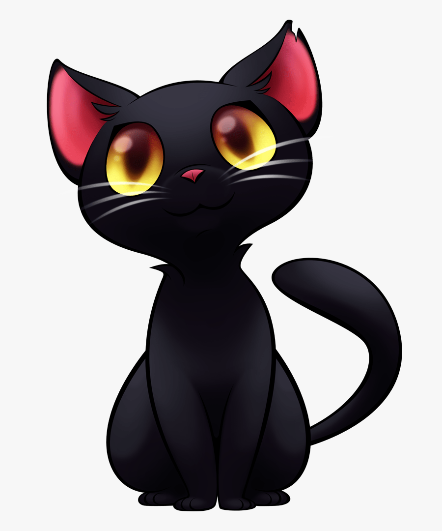 Cartoon Cute Black  Cat  Free Transparent Clipart ClipartKey