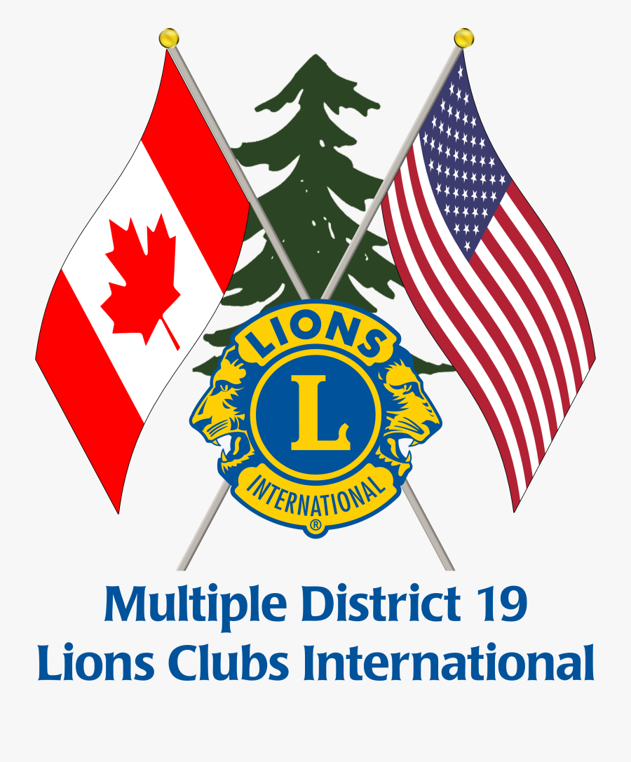 Md19 Logo - Lions Club International Logo Png, Transparent Clipart