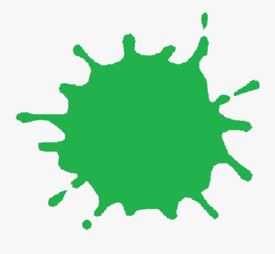 Green Paintball Splat - Green Splat Png, Transparent Clipart