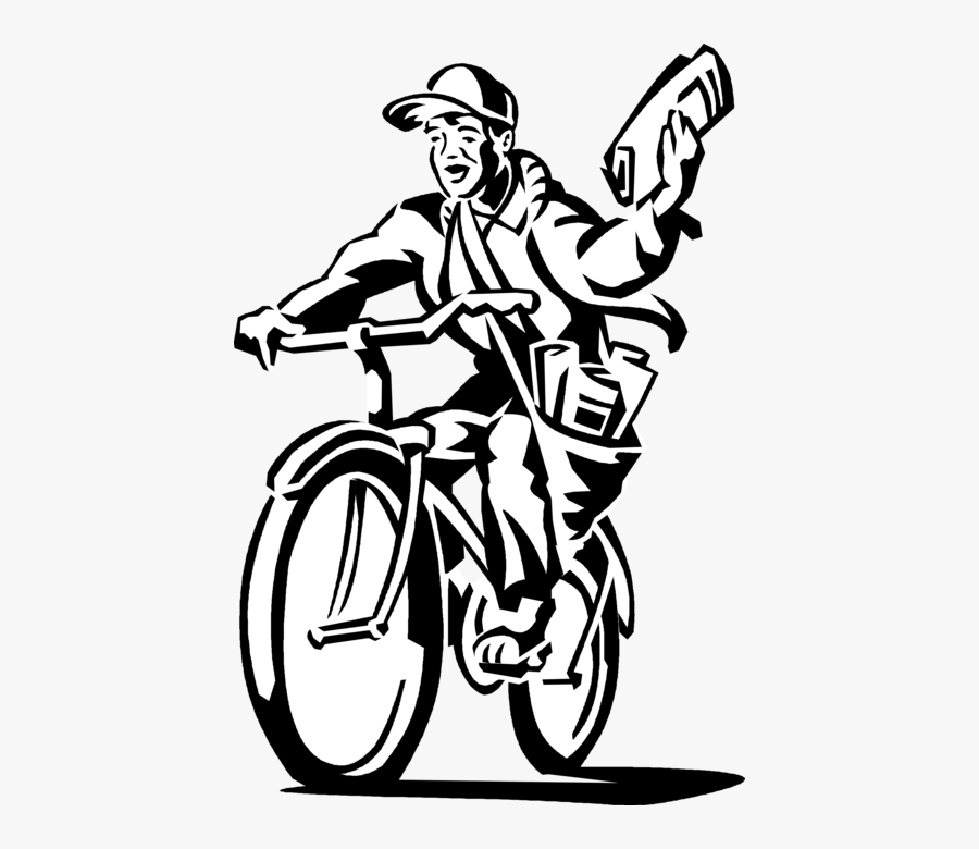 Paperboy Clipart, Transparent Clipart