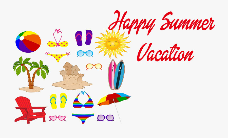 Happy Summer Vacation Png Transparent Image - Summer Vacation Logo Png, Transparent Clipart