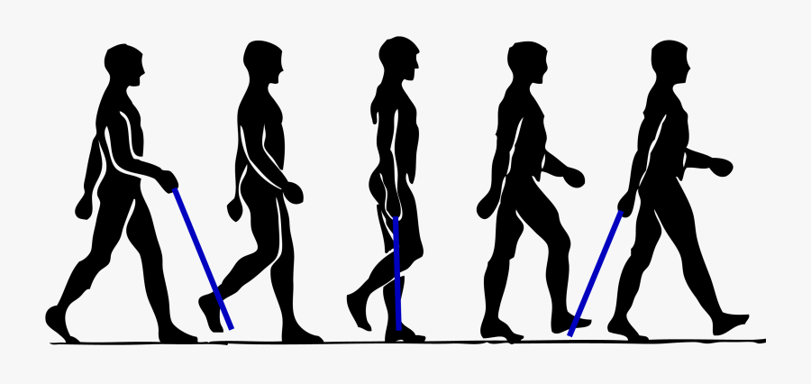 Walking Person Clip Art - Man Walking Step By Step, Transparent Clipart