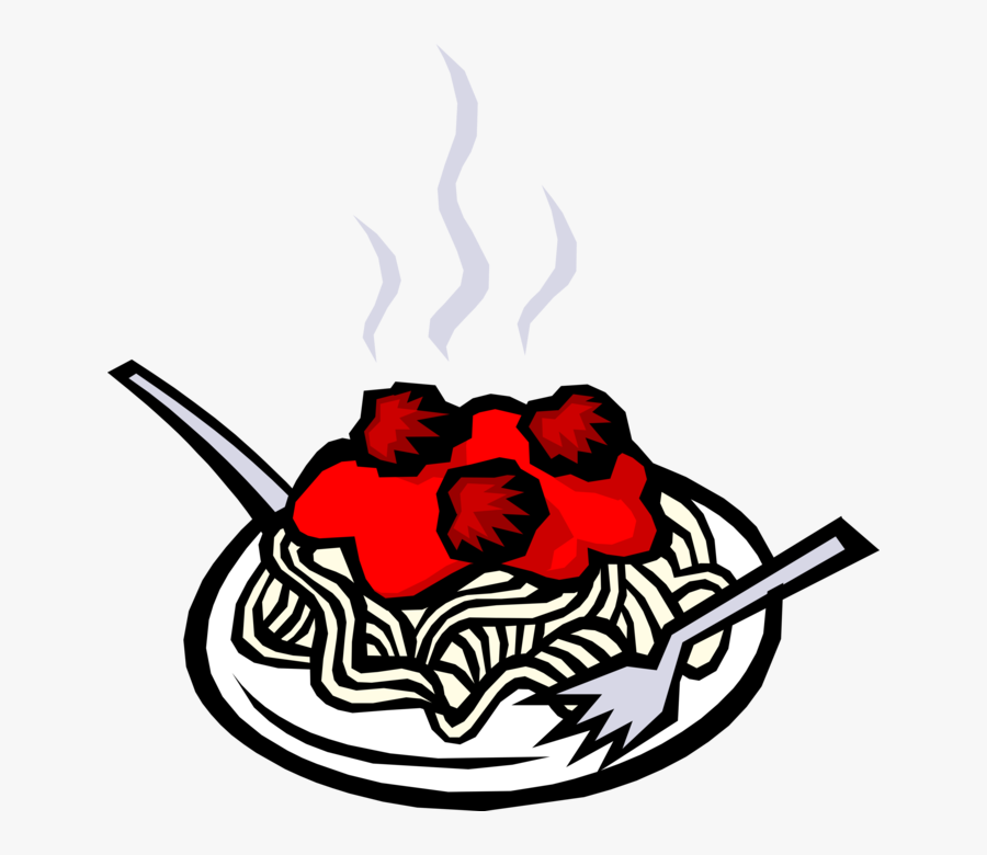 Pasta With Meatballs Image Illustration Of Flourandegg - Pasta Clipart, Transparent Clipart