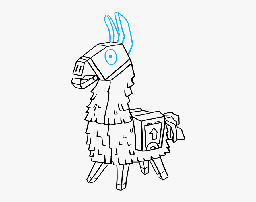 How To Draw Llama From Fortnite Draw A Fortnite Llama Free Transparent Clipart Clipartkey