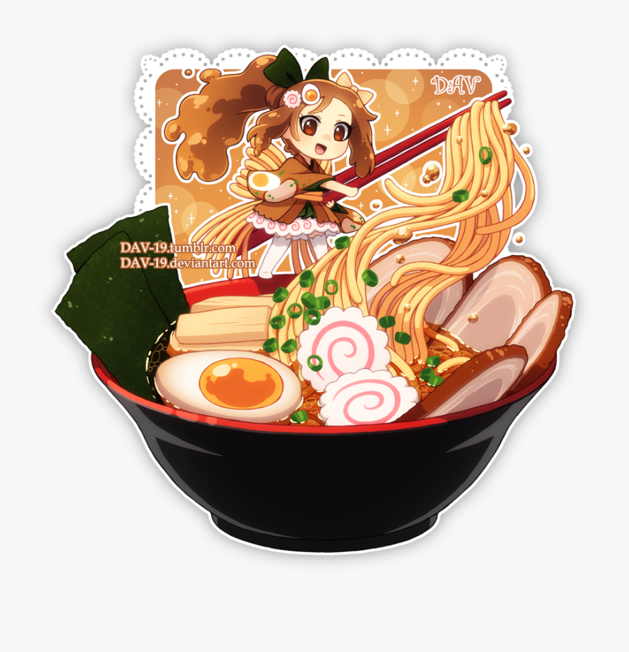 Spaghetti Clip Art On Top - Ramen Girl Anime, Transparent Clipart