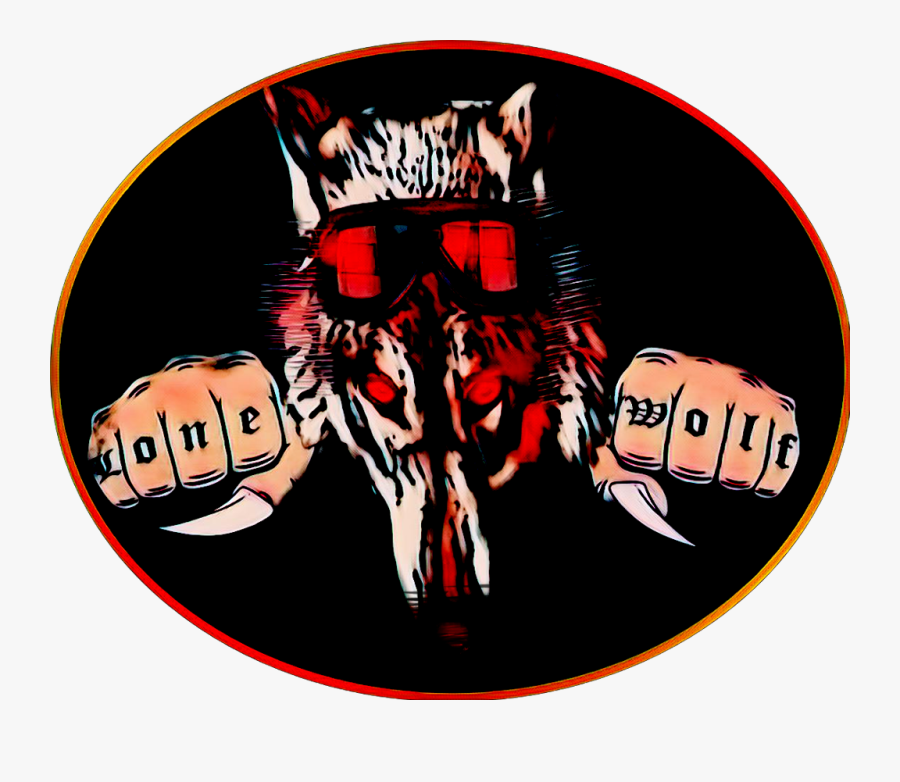 #lonewolf #motorcycles #fists #bikerslife #wolf #fighter - Illustration, Transparent Clipart