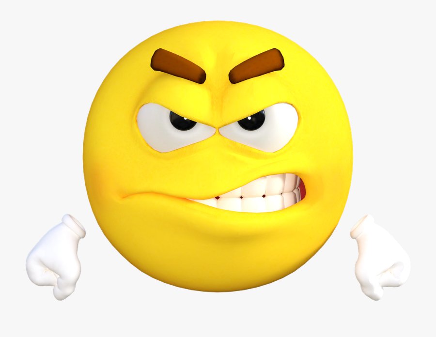 Angry Emoji Png - Gambar Emoji Senyum Bergerak, Transparent Clipart